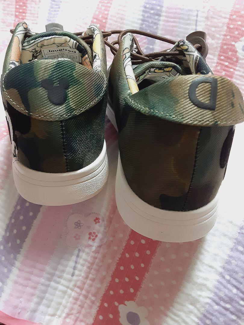 DESIGUAL - Disney ミッキー スニーカー 靴 迷彩 23,5cm