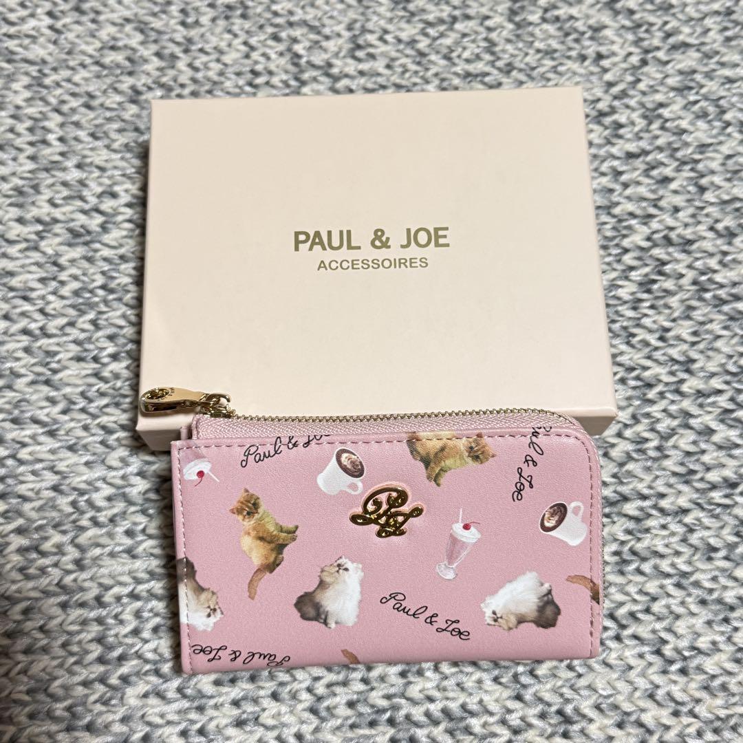 未使用★PAUL & JOE 猫 キーケース ジプシー＆ヌネット総柄