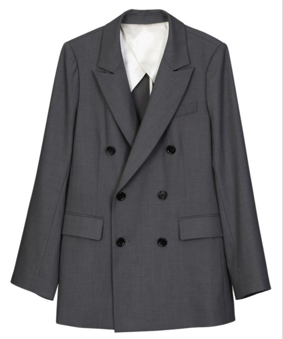 ANDRESD peaked lapel jacket ／グレー ／LL