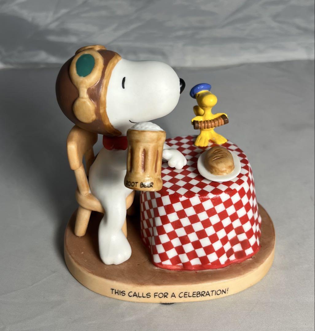 スヌーピー PEANUTS ギャラリー hallmark 陶器製 フィギュア