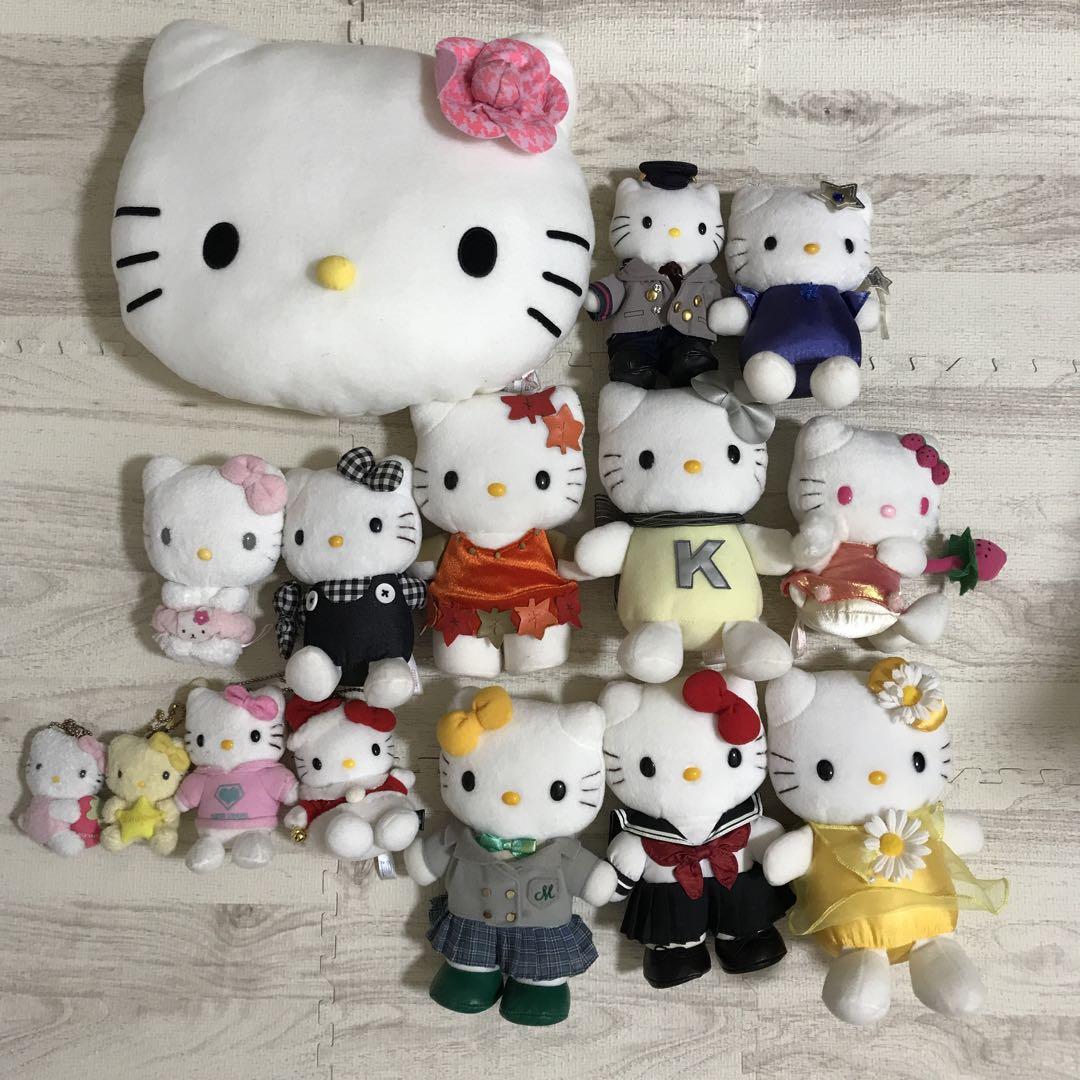 ブランド雑貨総合 ハローキティ ぬいぐるみ レア 平成レトロ サンリオ まとめ売り ぬいぐるみ・マスコット
