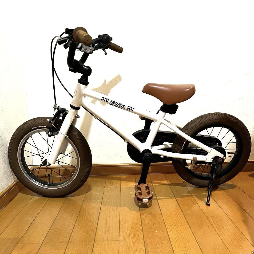 モチコ 　Wynn Bike 14インチ ホワイト 自転車 子供用 キッズ