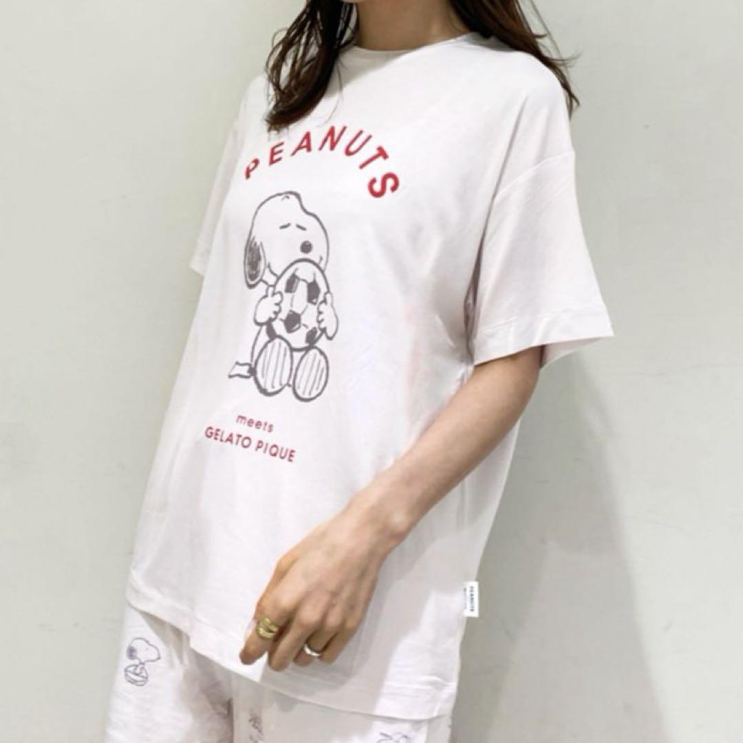 新品　ジェラートピケ　PEANUTS ワンポイントTシャツ　スヌーピー　半袖 新品 ジェラートピケ PEANUTS ワンポイントTシャツ スヌーピー