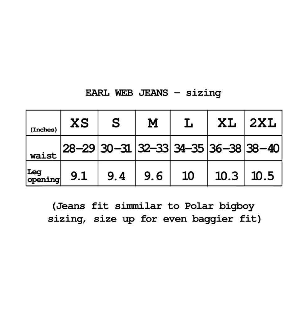 EARL skateboards デニム Washed グレー M