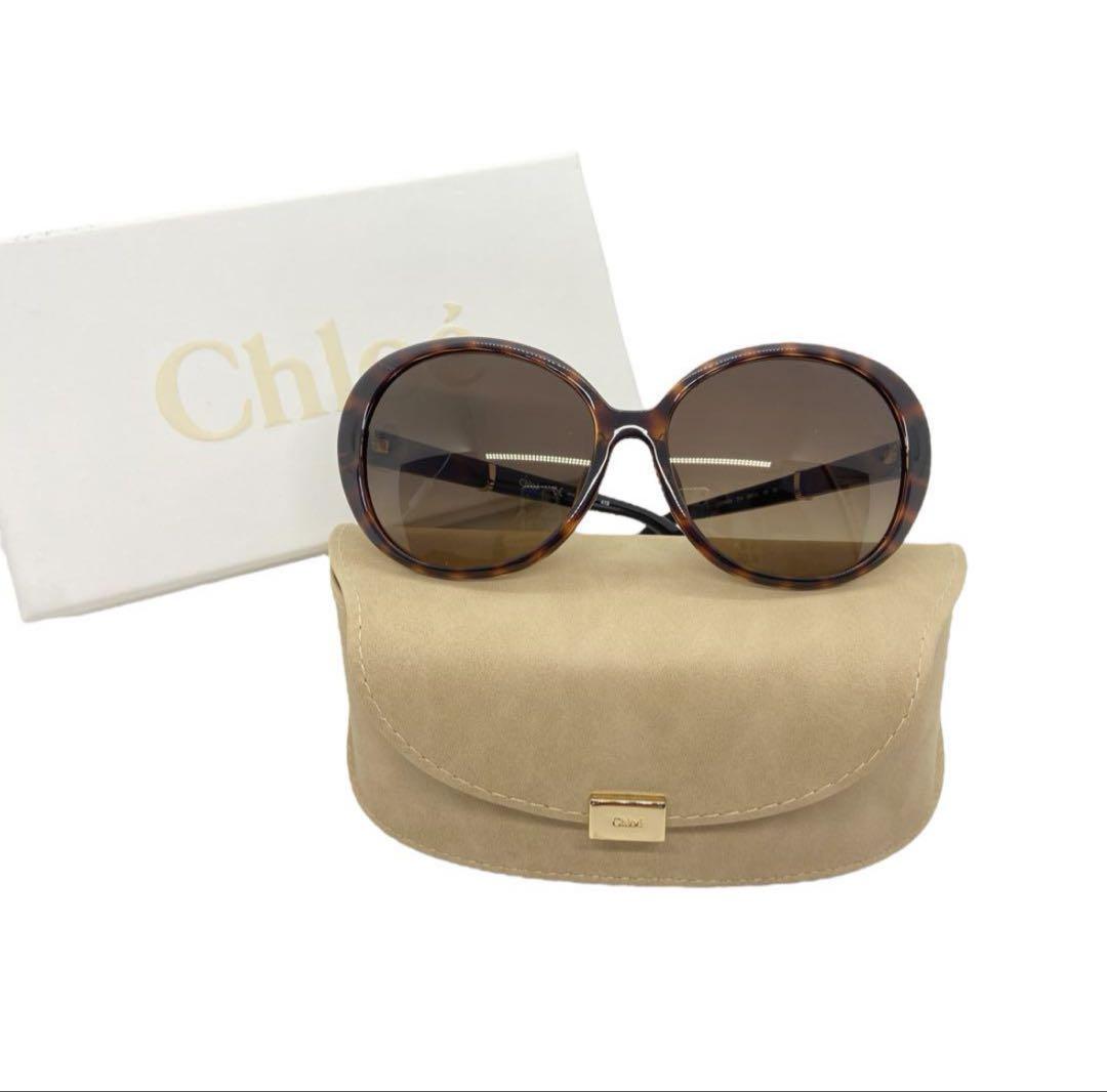 Chloe ブラウン オーバーサイズ サングラス