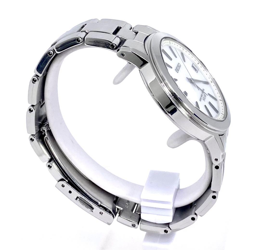 SEIKO☆セイコー☆電波ソーラー☆腕時計☆ホワイト文字盤