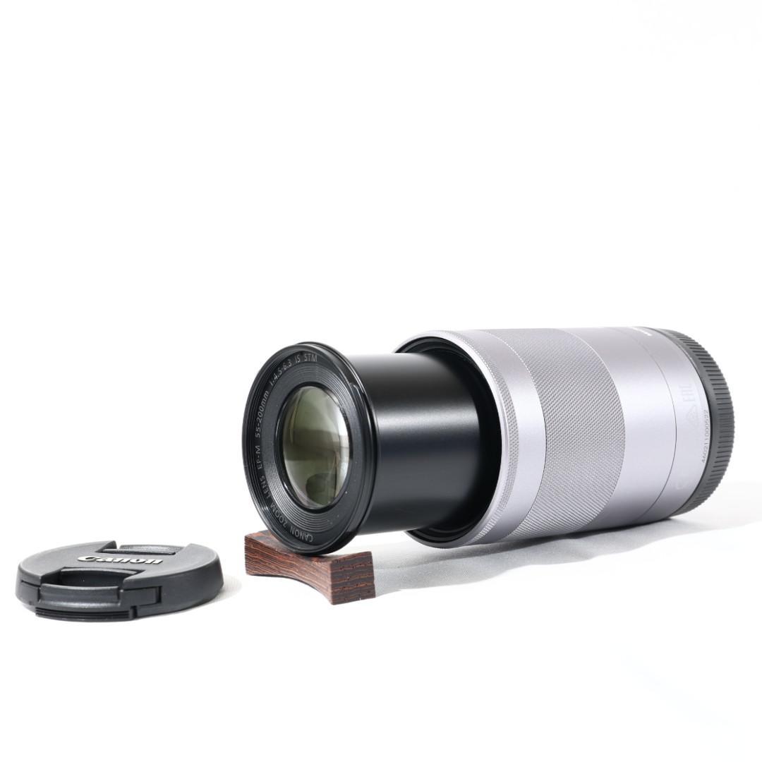 ①☆Canon EF-M 55-200mm IS STM☆望遠レンズ シルバー - メルカリ