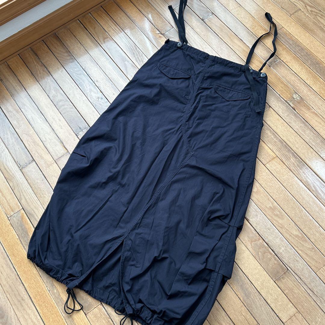 BEAMS BOY アーミー オーバーパンツ アレンジ ワンピース ネイビー