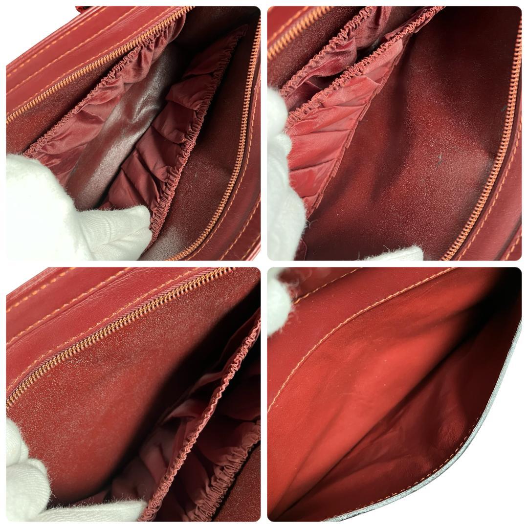 Cartier カルティエ マストライン レザー クラッチバッグ ボルドー WWW_OLIVIERBERNSTEIN_COM