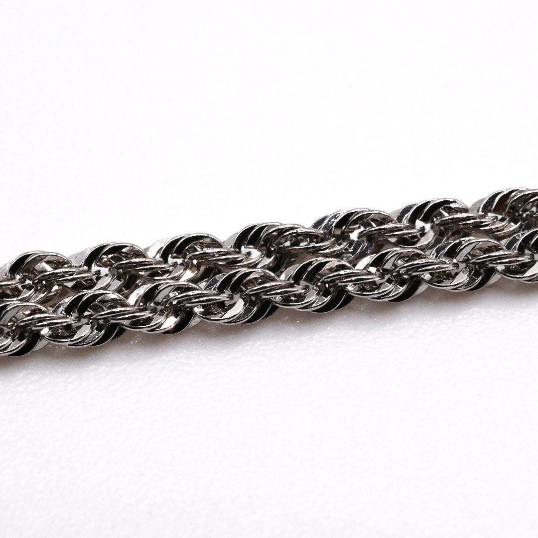 Pt850プラチナツイストチェーンネックレス 50cm Pt850プラチナツイストチェーンネックレス 50cm