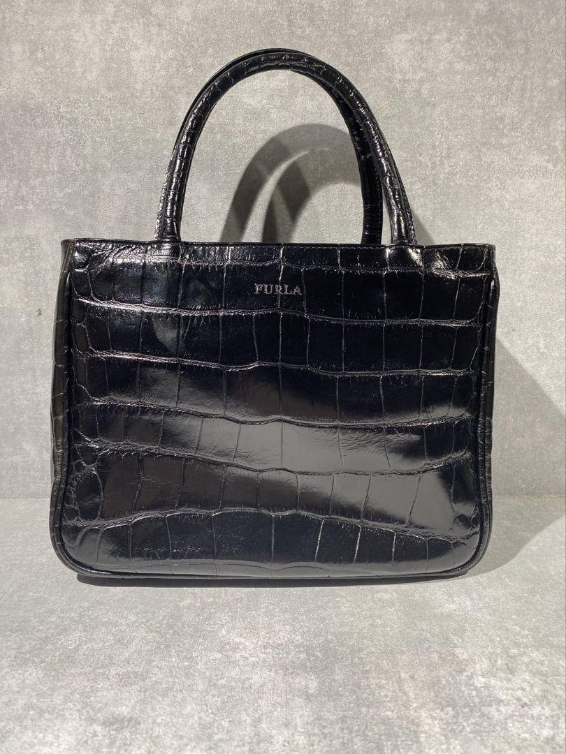 FURLA フルラ 型押し2WAYハンドバッグ ショルダーバッグ