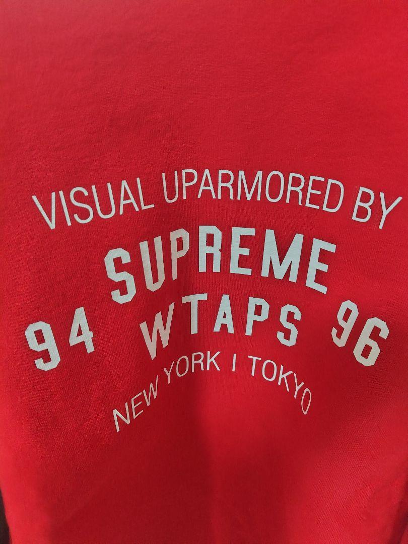 [ばんばんざい ぎし着用]Supreme WTAPS 赤クルーネック トレーナー ばんばんざい ぎし着用]Supreme WTAPS 赤クルーネック トレーナー