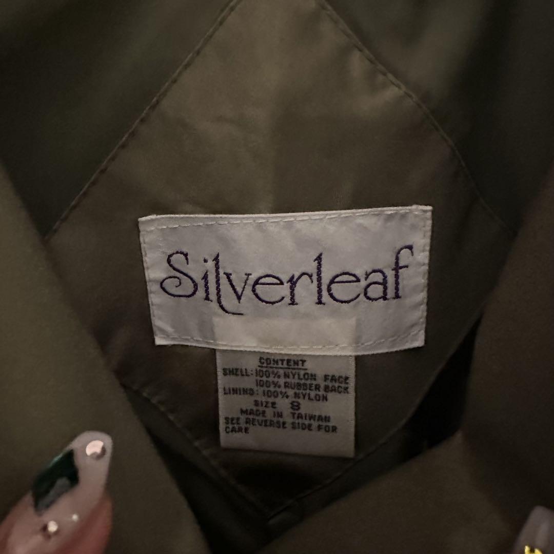古着 Silverleaf トレンチコート オリーブグリーン