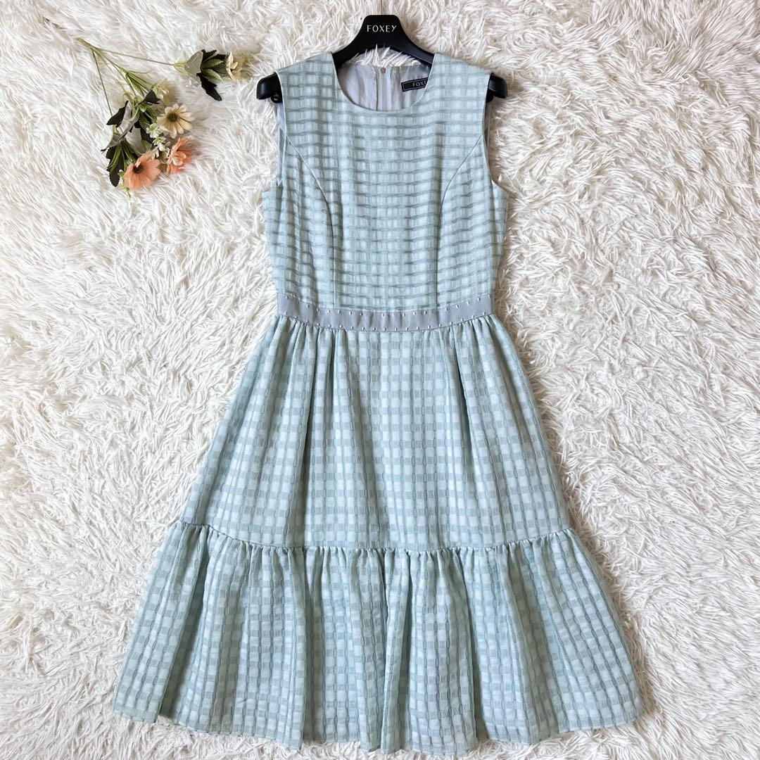 FOXY フォクシー サマー ジャガード ふわふわ レース ワンピース