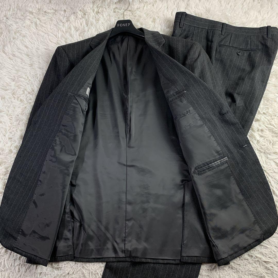 極美品 ダンヒル セットアップスーツ ダークグレー M ウール カシミヤ混 Dunhill（セットアップ）のフリマアイテム一覧