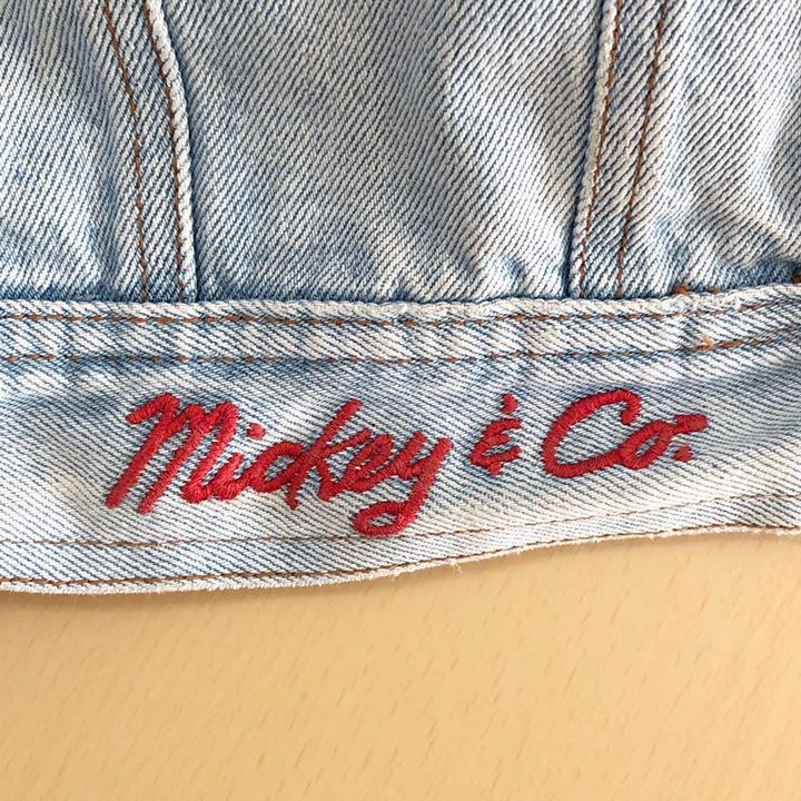 web限定セール 激レア】ミッキー バック刺繍 90´s デニムジャケットGジャン ジャケット・アウター