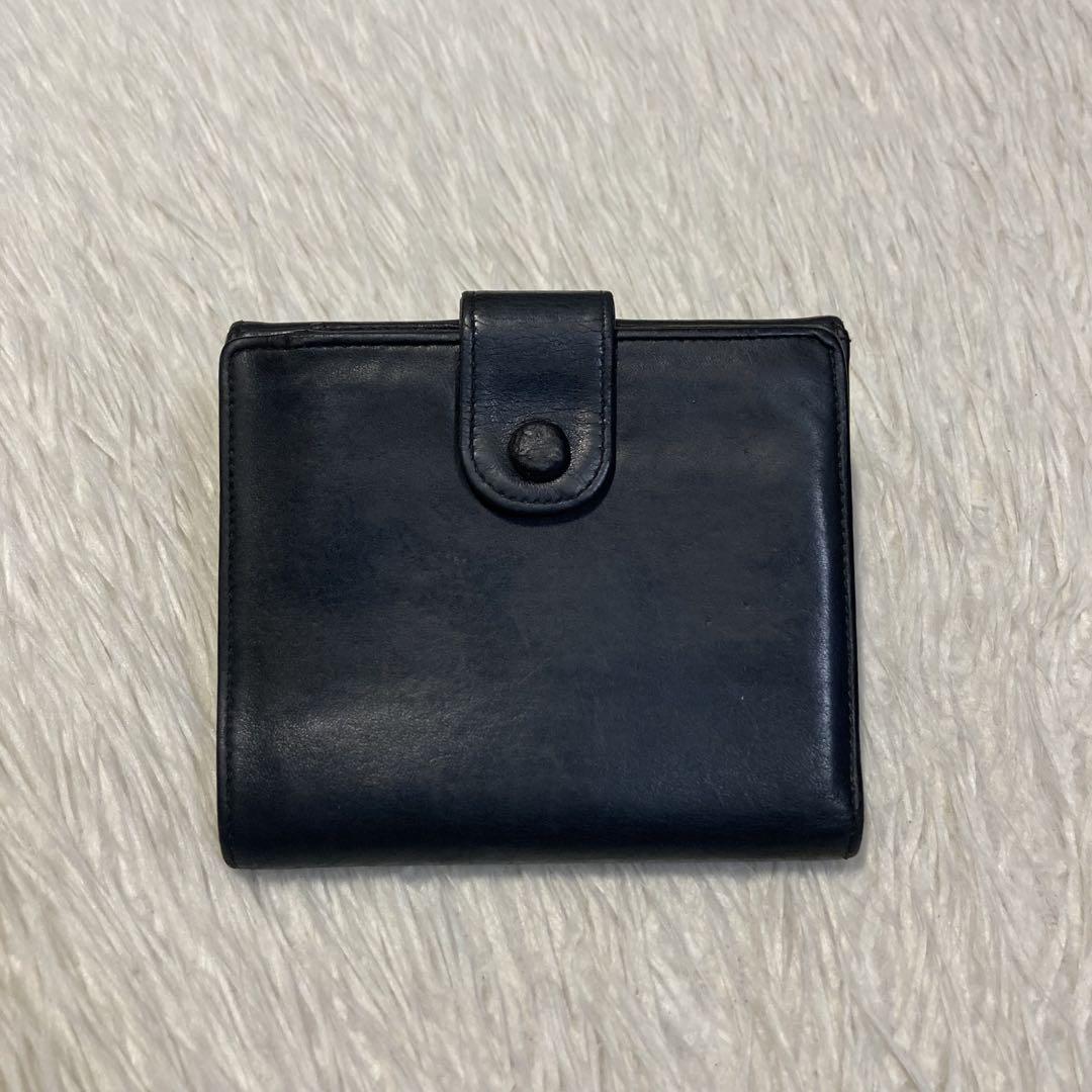 早い者勝ち　美品 CHANEL シャネル　二つ折り　財布　ココマーク　ラム　黒