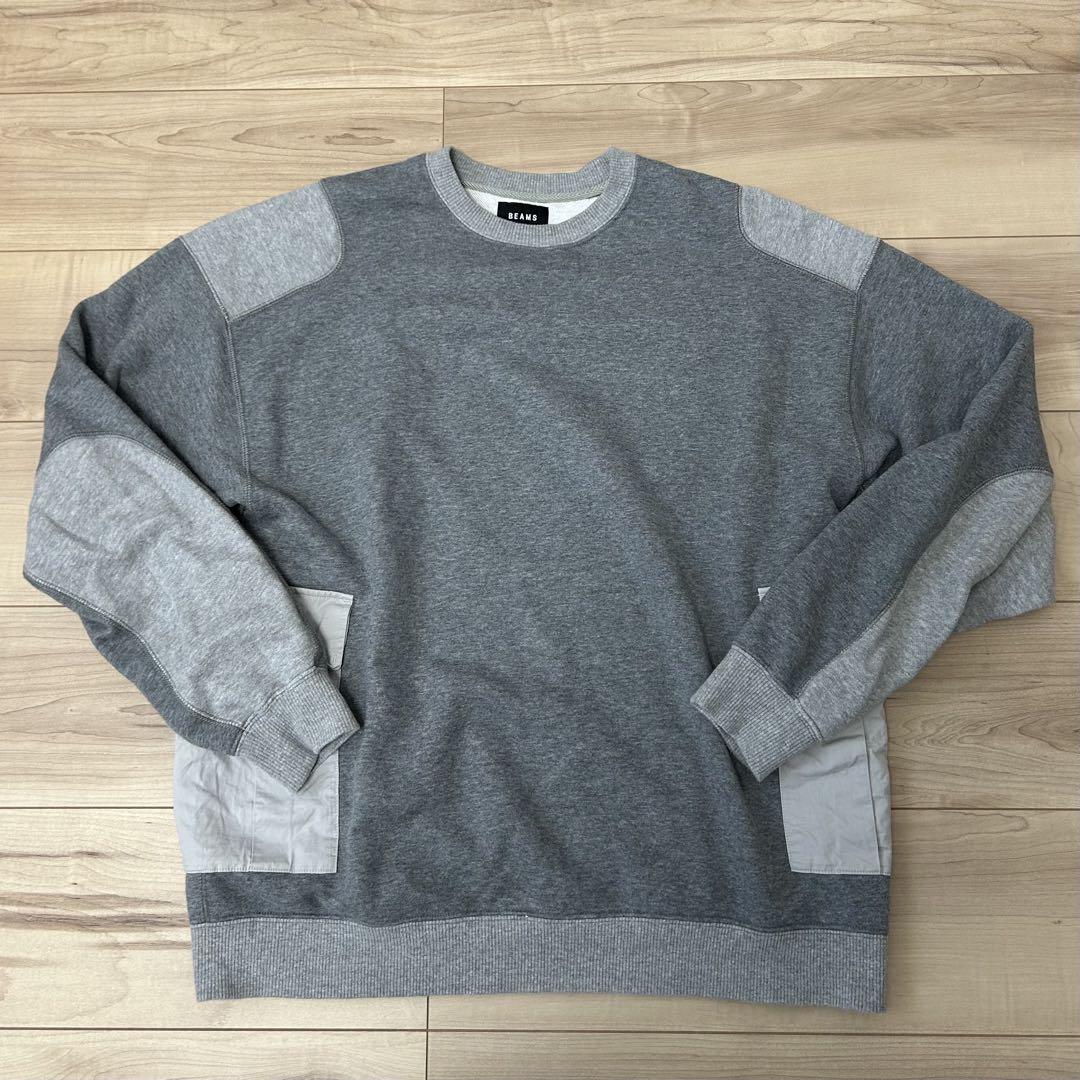 値下げ不可【Sサイズ】ミリタリークルーネックスウェット 杢グレー 美中古品