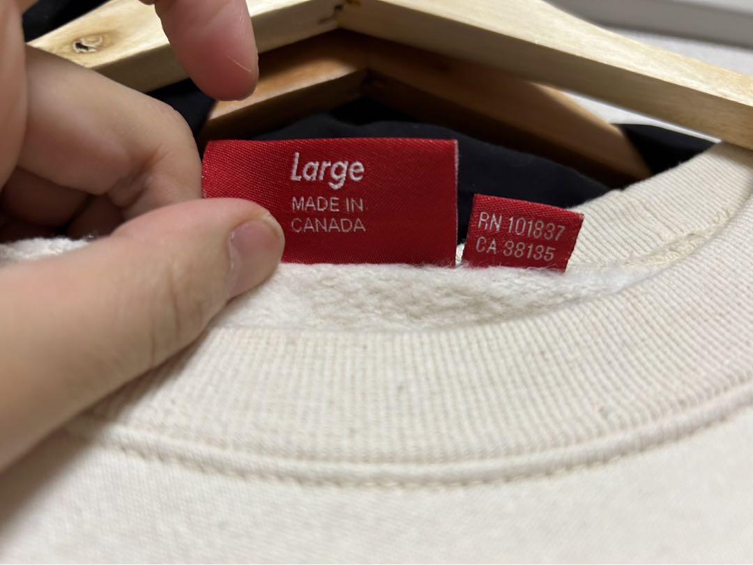 最終値下げSupreme 刺繍ロゴ トレーナー Lサイズ　ボックスロゴ