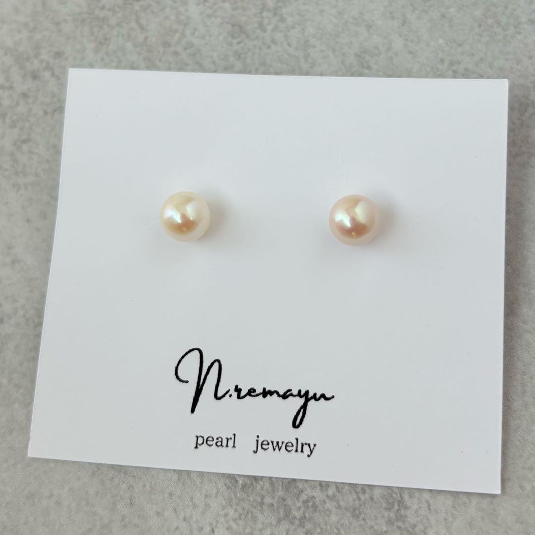 あこや真珠 ピアス あこやパール 一粒ピアス akoya あこや真珠ピアス 一粒ピアス アコヤパール 14kgf No.232 - メルカリ