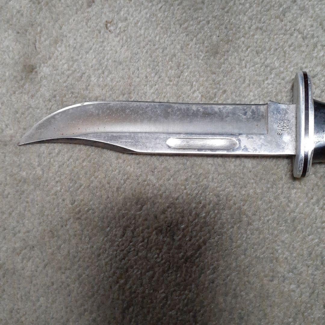 BUCK ステンレススチールナイフ レザーシース付き