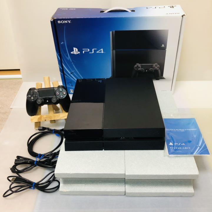 【在庫処分大特価!!】 美品!!【PS4本体】CUH-1100A 500GB (ジェットブラック) - 家庭用ゲーム本体