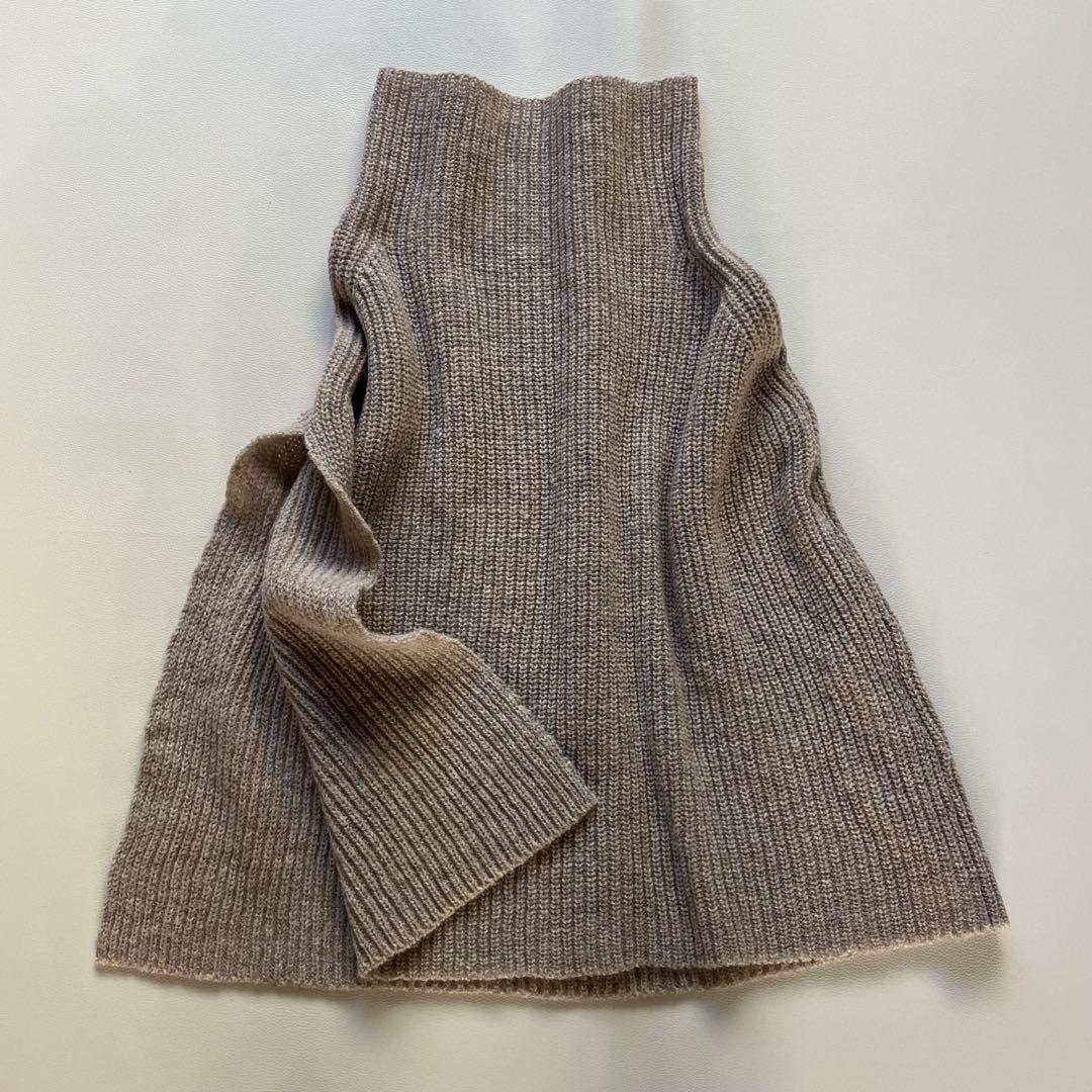 美品　五明祐子さんコラボ　TWEEDMILL ツイードミル　ニットポンチョ