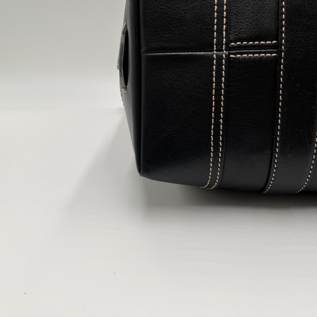 良品 COACH オールレザー ビジネスバッグ A4可能 ブラックa50