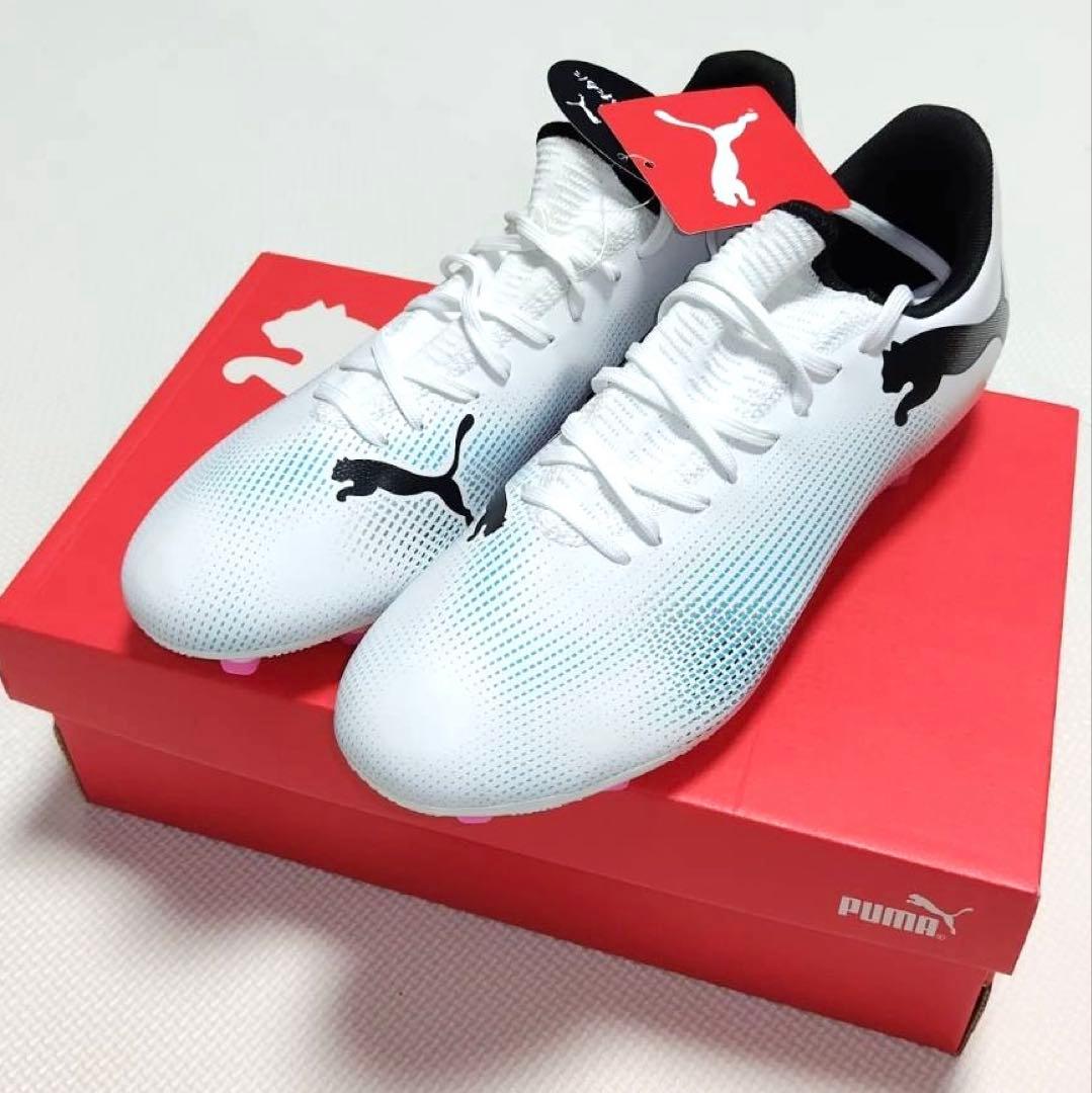 27 PUMA プーマ スパイク メンズ フューチャー7 プレイ HG 白