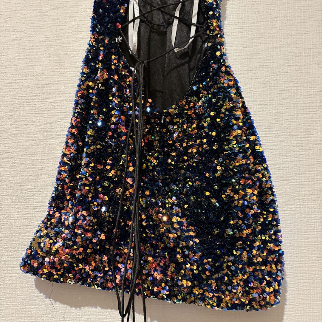 VIENNA PROM スパンコールミニドレス パーティー VIENNA PROM スパンコールミニドレス パーティー