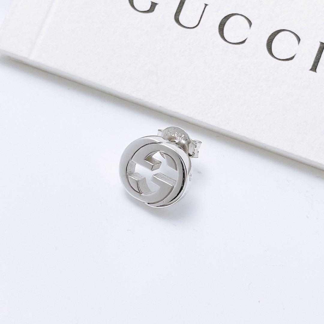 洗浄済 グッチ GUCCI 925 ピアス シルバー 片方 片耳 OT435