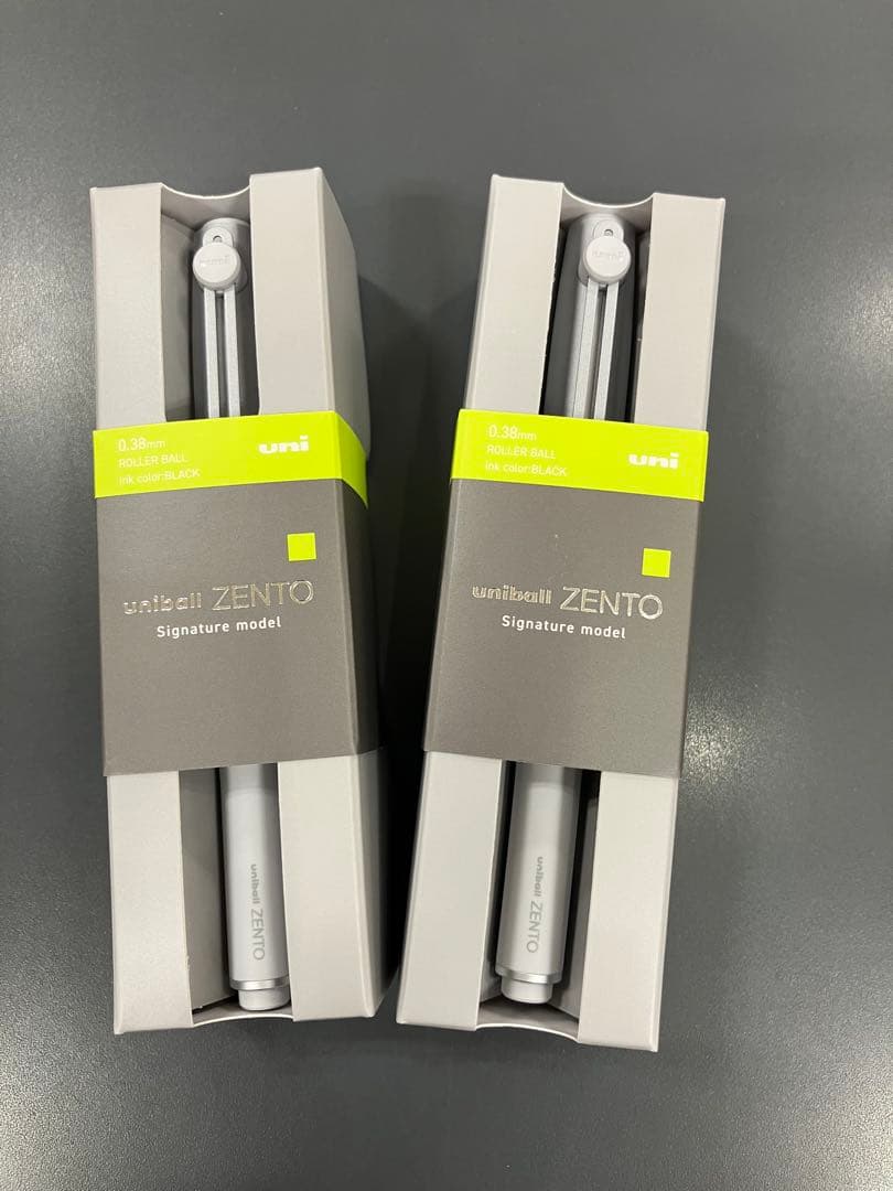 uni ZENTO シグニチャーモデルのボールペン2本セット0.38 0.5三菱鉛筆 uni