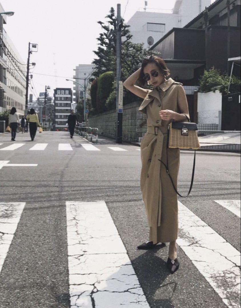 アメリビンテージ　カットオフ　トレンチベスト　ジレ