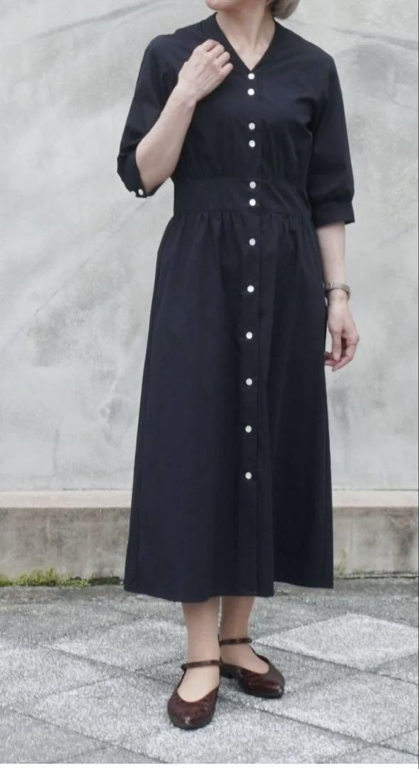 新品未使用 コビット cobbit リズム釦ワンピース ネイビー 新品未使用 コビット cobbit リズム釦ワンピース ネイビー
