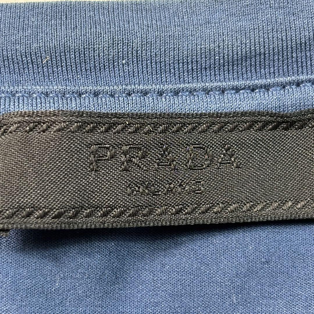 PRADA プラダ Tシャツ ネイビー 胸ポケット XSサイズ - メルカリ