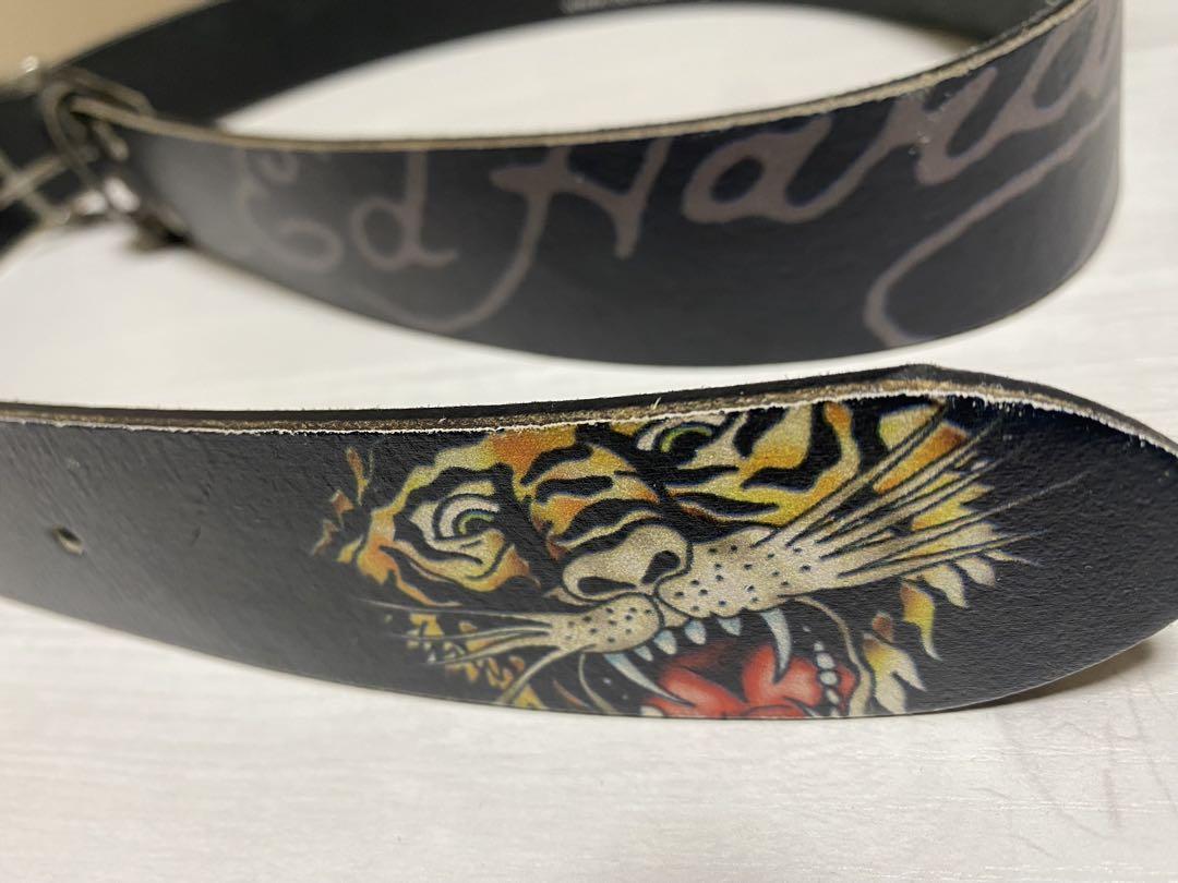 Ed Hardy レザー ベルト 虎