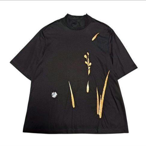 マメクロゴウチ Mame Kurogouchi Tシャツ 半袖カットソー 刺繍
