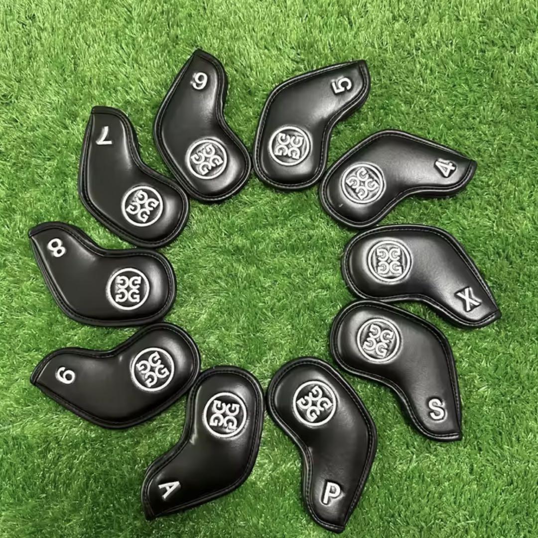 【新品未使用】G/FORE アイアン用ヘッドカバー 10個セット ブラック