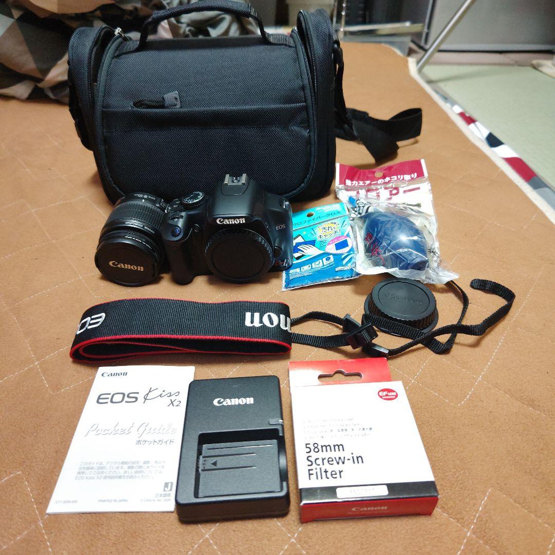 EOS Kiss デジタル一眼 WiFi 中古 CANON キヤノン X2 レンズ