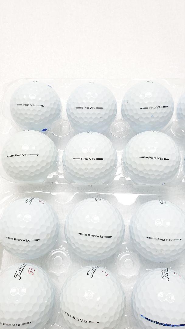 ①美品傷無しTitleist Pro V1X ロストボール 24個
