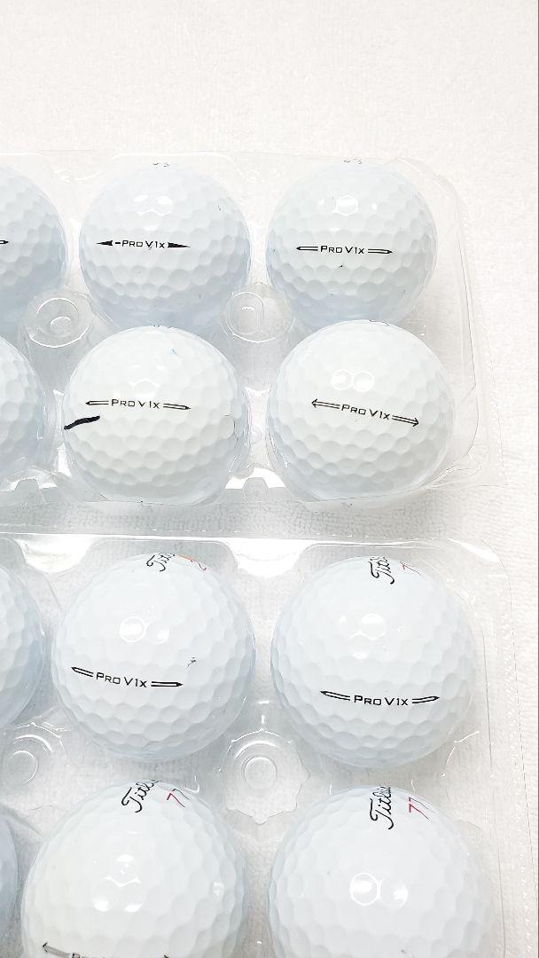 ①美品傷無しTitleist Pro V1X ロストボール 24個