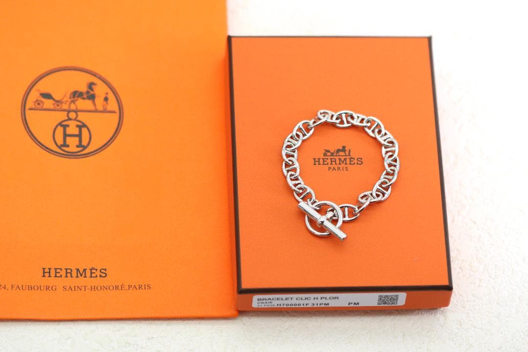 HERMES Clic H Bracelet PM シルバー