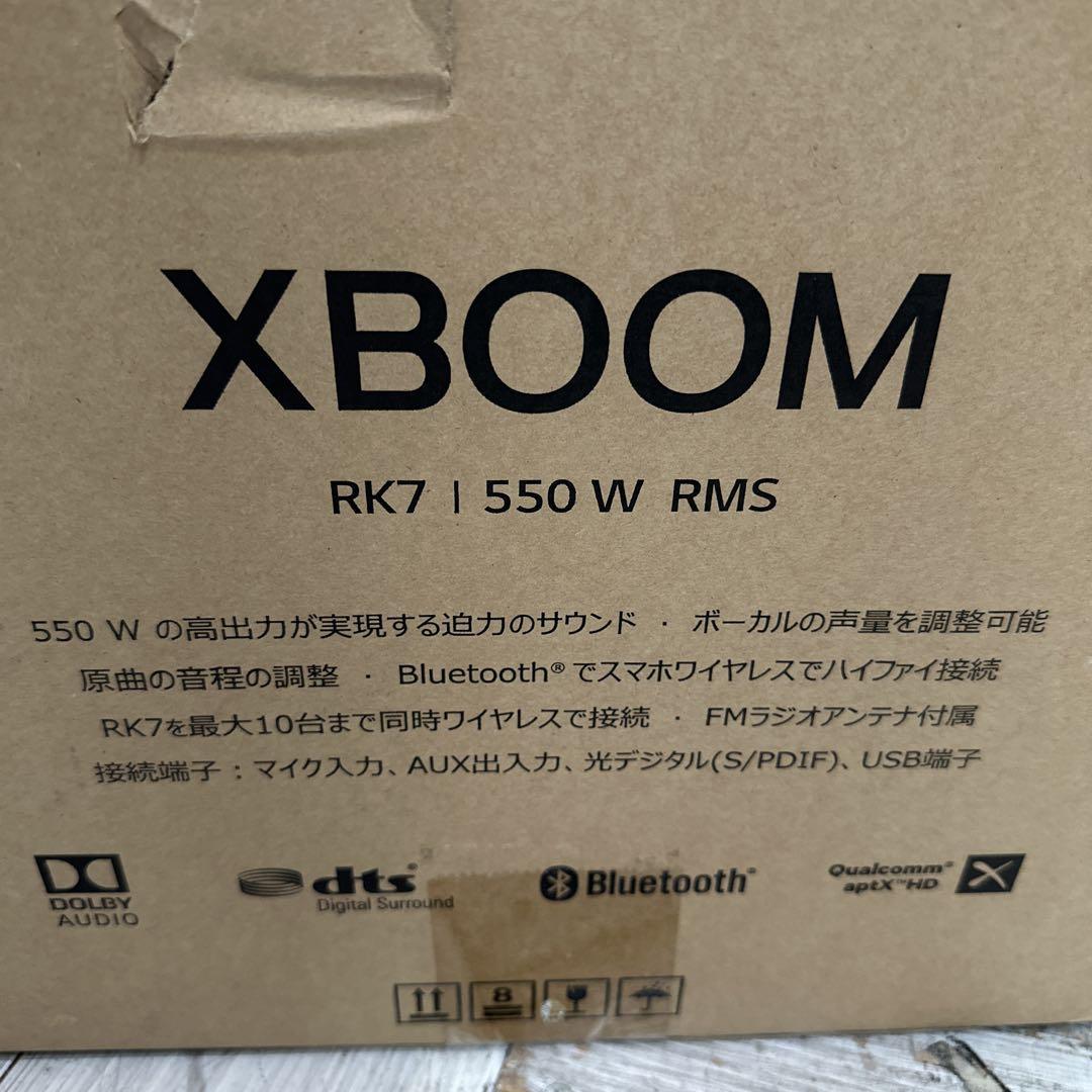 LG XBOOM RK7 bluetooth スピーカー ワイヤレススピーカー