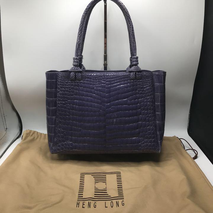ヘンローン社製 HENG LONG 本物 クロコダイル ハンドバッグ