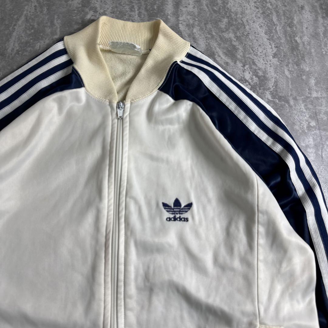 adidas 80sトラックジャケット ATP ジャージ ネイビー ホワイト