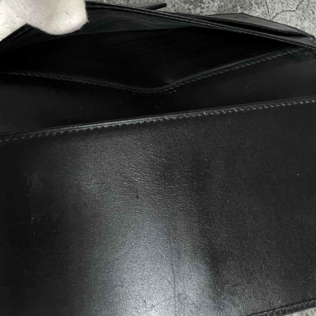 GUCCI GG柄×レザー 長財布 グッチプレート