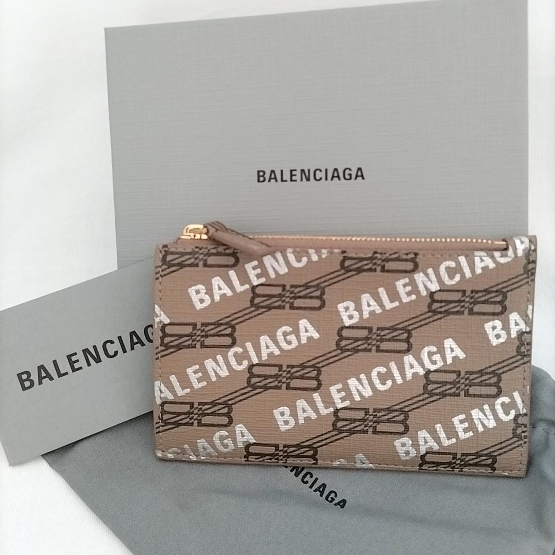 国内発送◆BALENCIAGA BBモノグラムコイン&カードホルダー 財布