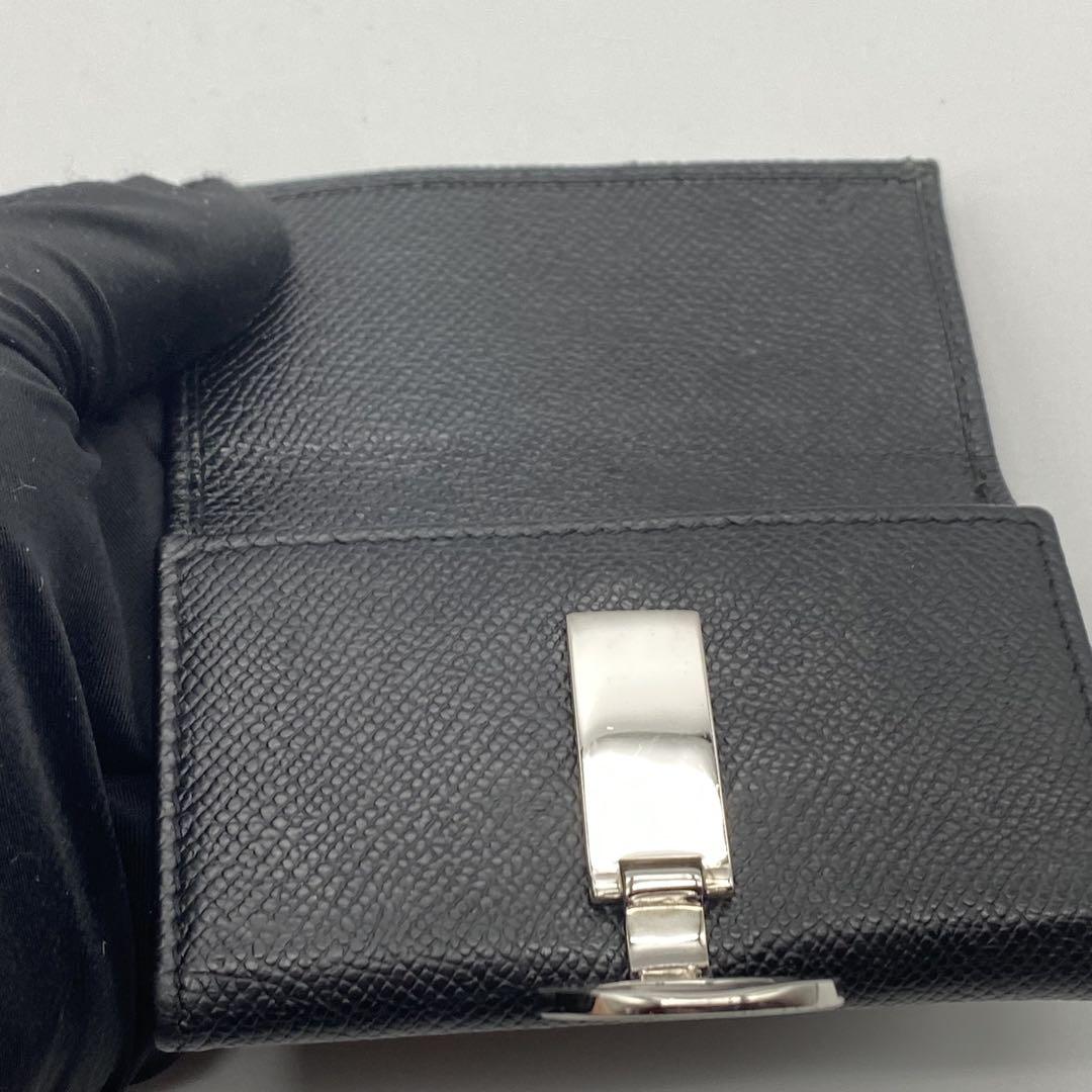 美品】BVLGARI・ブルガリ・6連キーケース・ロゴクリップ・黒