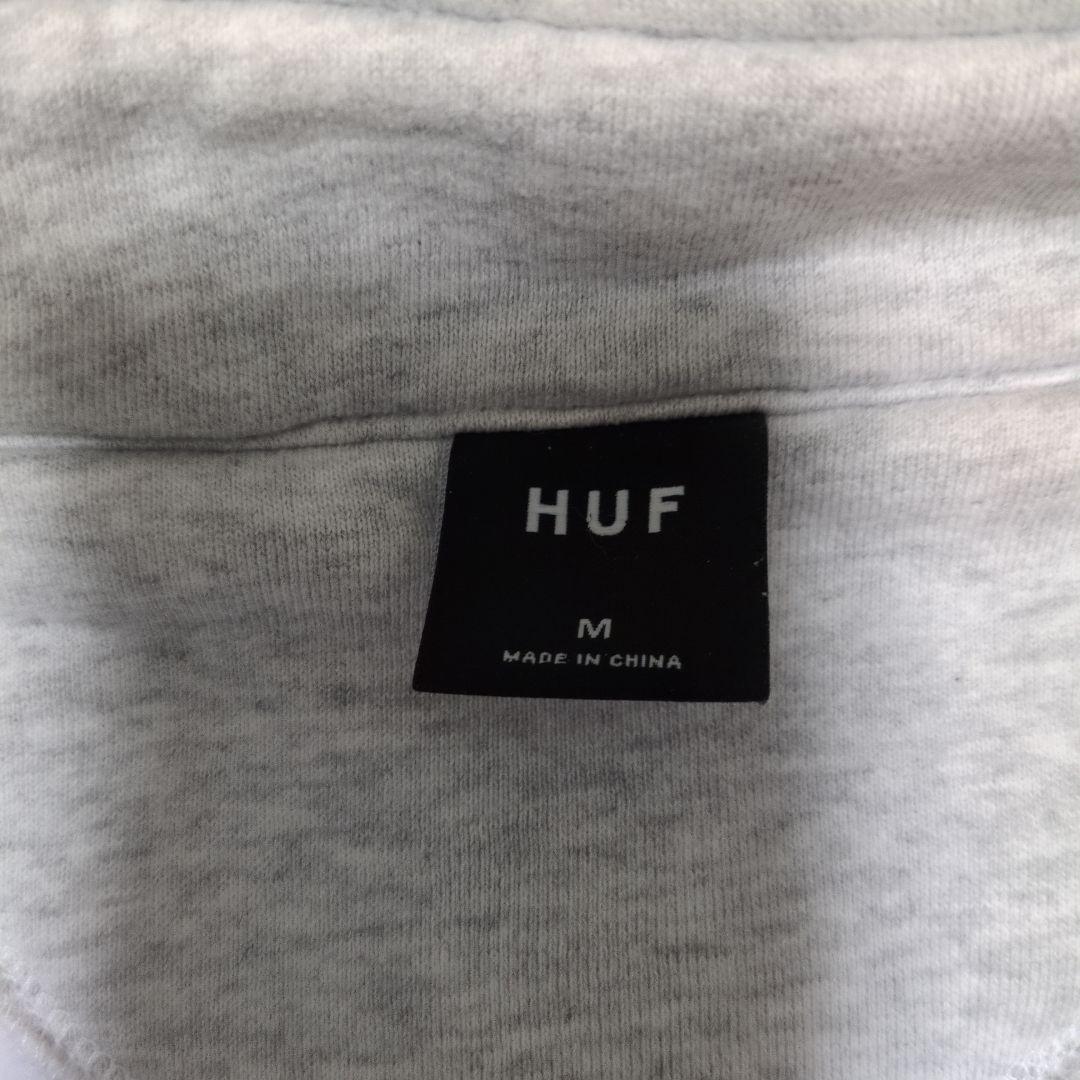 HUFハーフジップ アッシュグレー
サイズM