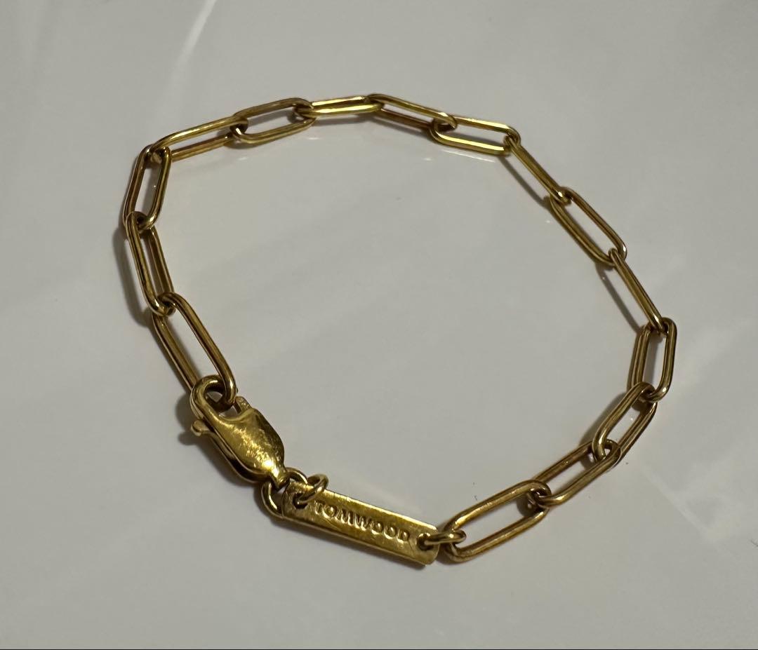 Tomwood ゴールド リンクチェーン ブレスレット Tomwood ゴールド リンクチェーン ブレスレット